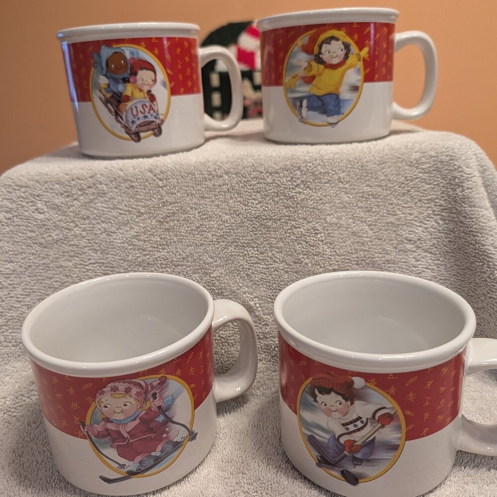 Campbell's Soup Ltd Edition Salt Lake City 2002 Winter Olympics Mug/Cup Set 4
